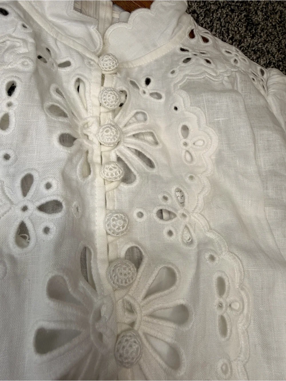 Zimmermann Acacia Broderie Mini Dress - Size OP - Picture 6 of 10